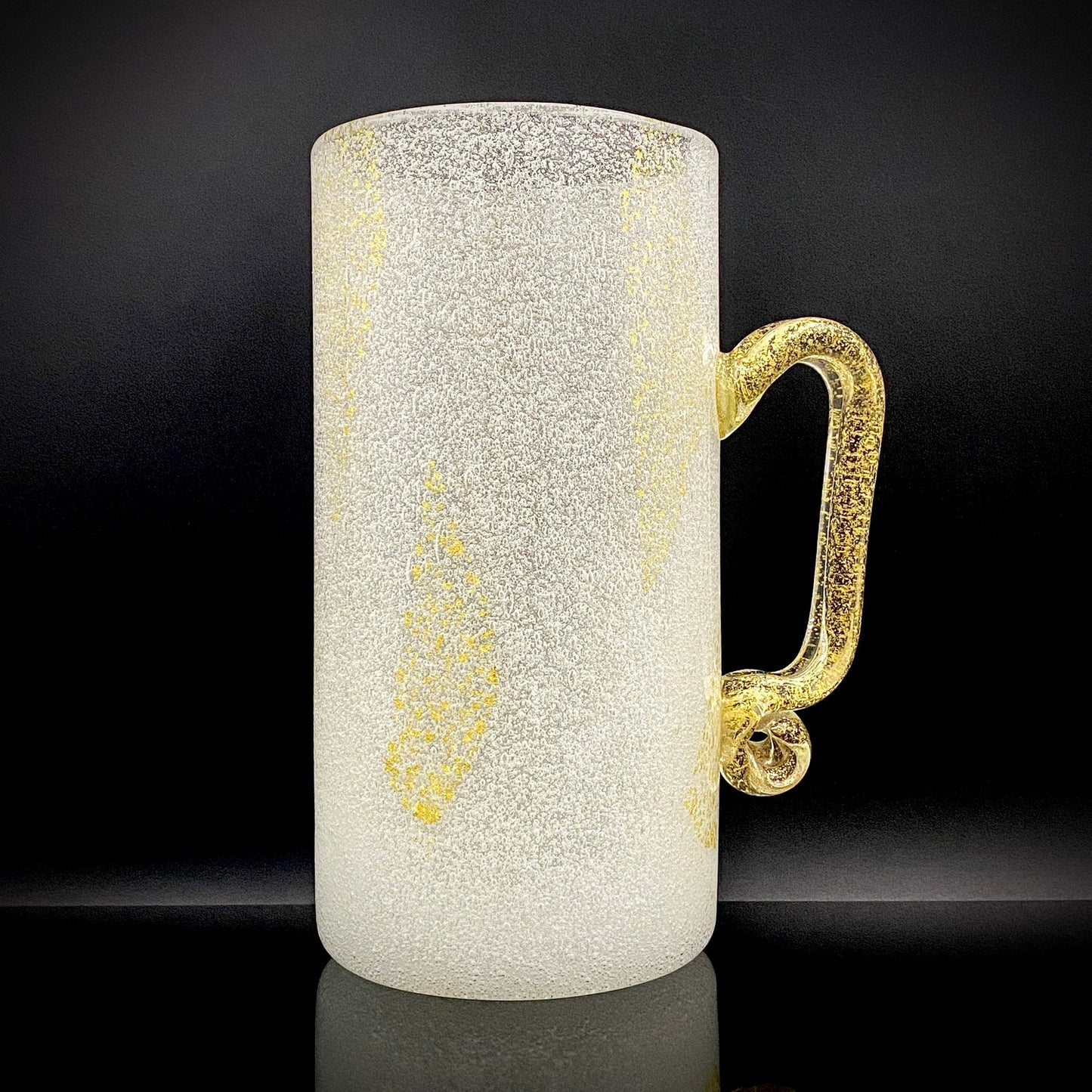 Koji Ishii Hand-blown Art Glass Extra-large Beer Mug #14