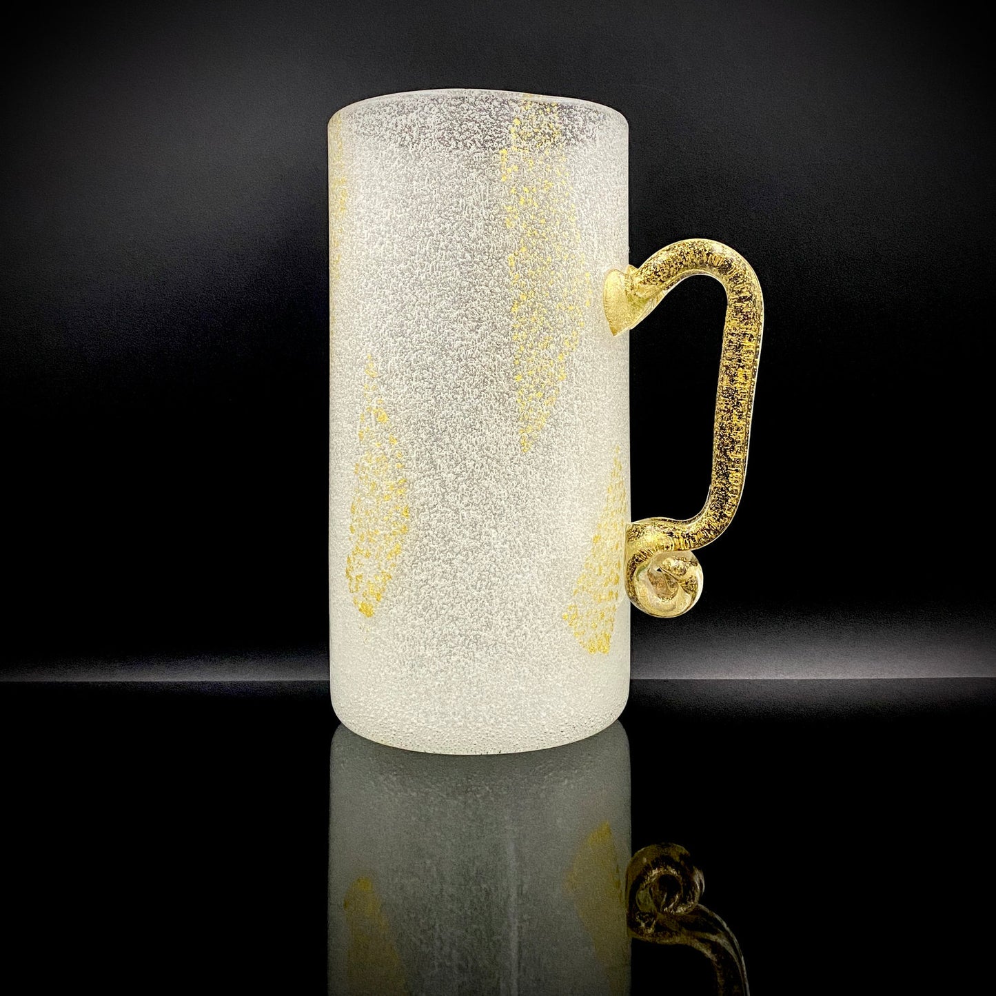 Koji Ishii Hand-blown Art Glass Extra-large Beer Mug #14