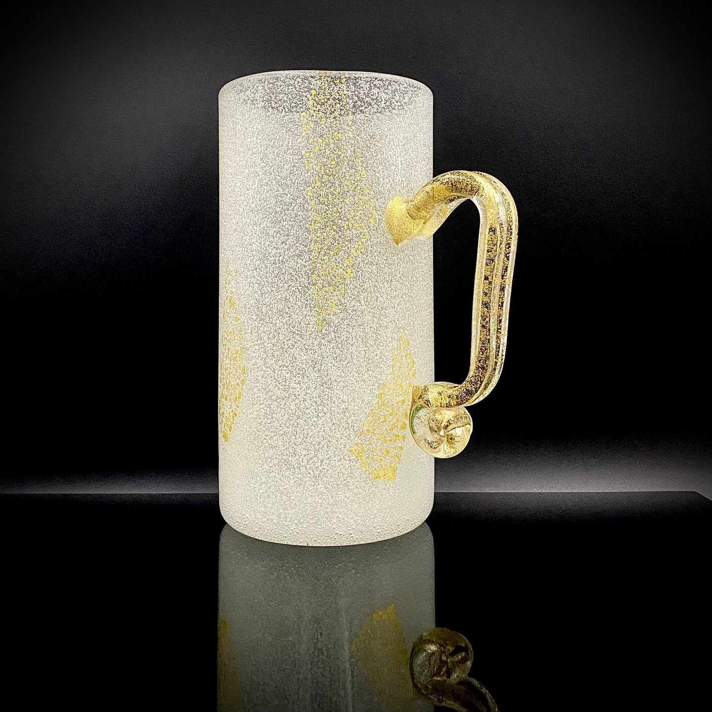 Koji Ishii Hand-blown Art Glass Extra-large Beer Mug #14