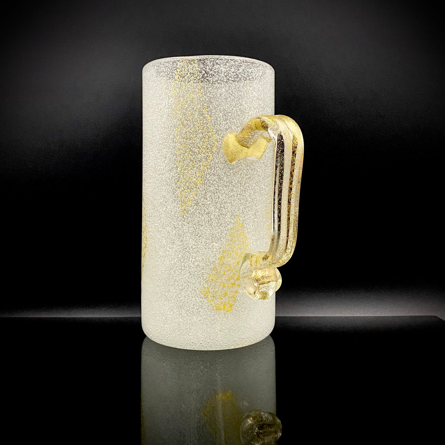 Koji Ishii Hand-blown Art Glass Extra-large Beer Mug #14