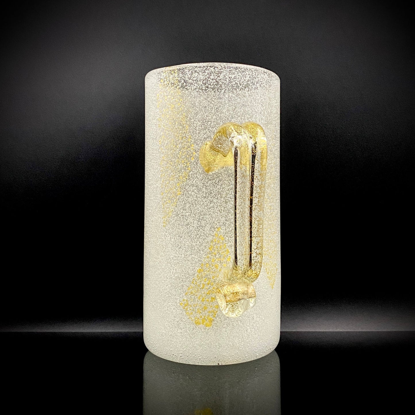 Koji Ishii Hand-blown Art Glass Extra-large Beer Mug #14