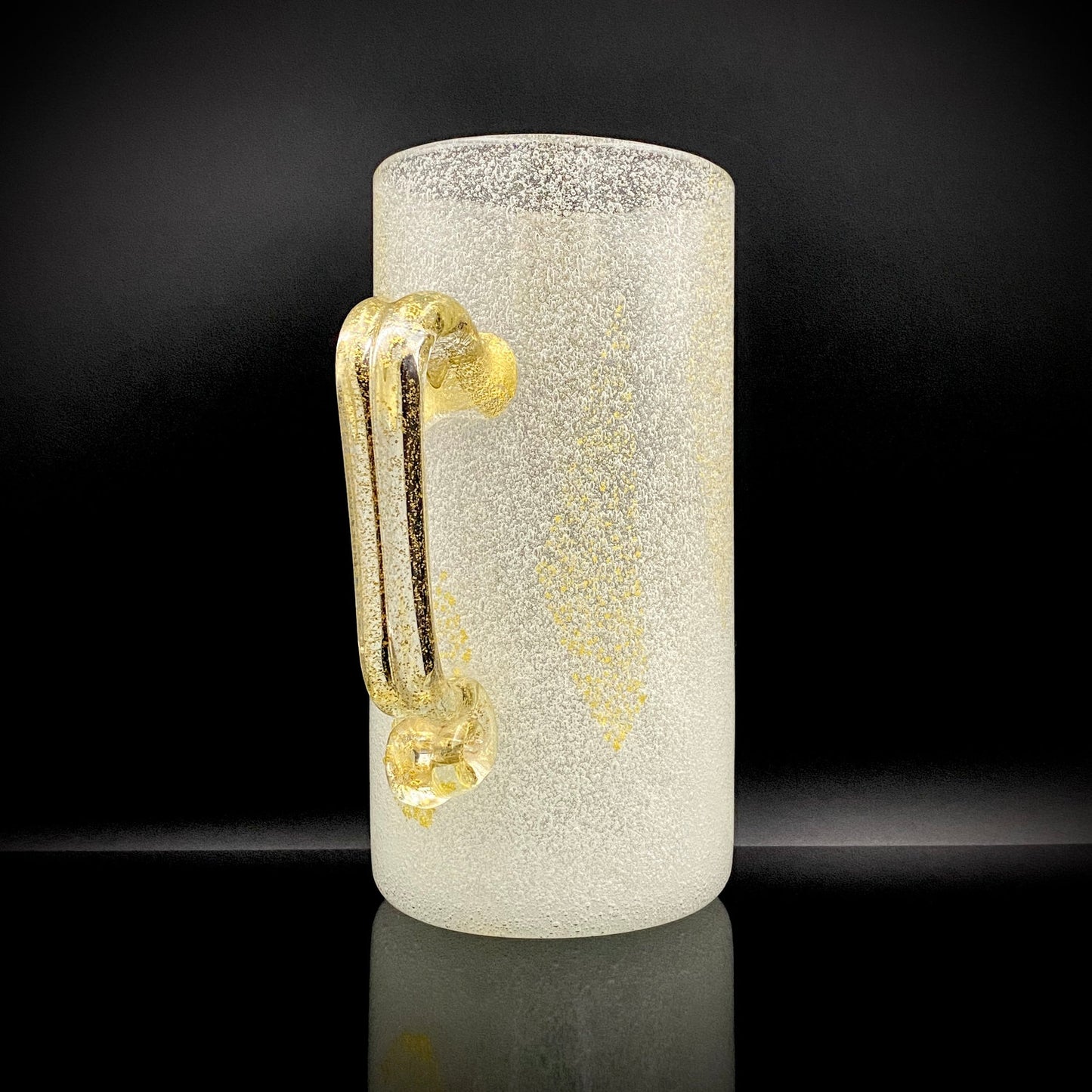 Koji Ishii Hand-blown Art Glass Extra-large Beer Mug #14