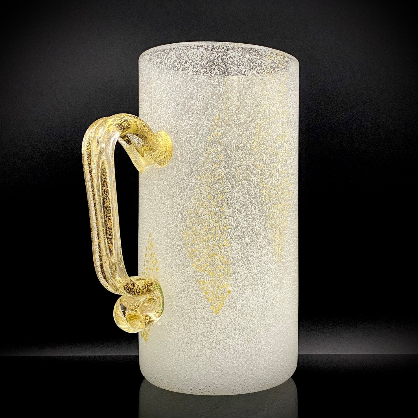 Koji Ishii Hand-blown Art Glass Extra-large Beer Mug #14