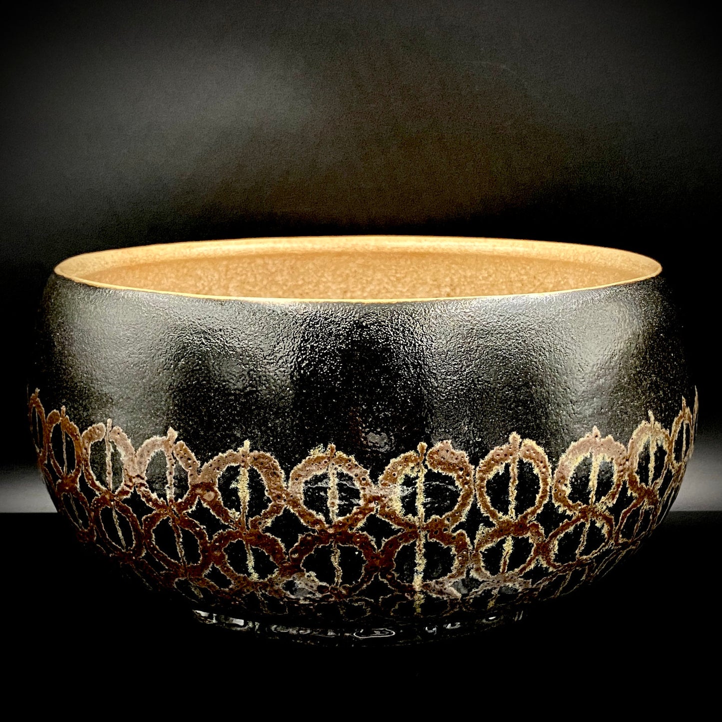 文部大臣賞受賞、ボストン美術館永久収蔵作家 叶 光夫 代表作 玻璃釉々彩 大鉢 花器 アイスボウル #284
