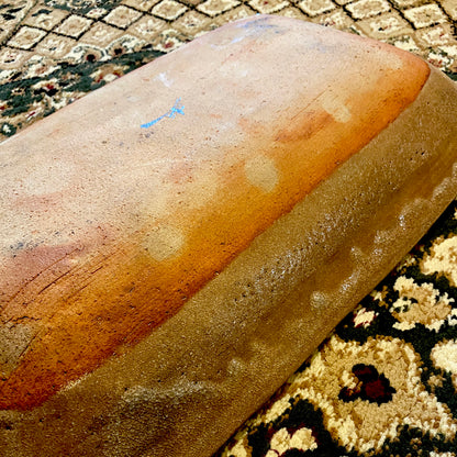 文部大臣賞受賞 ボストン美術館永久収蔵作家 叶 光夫 代表作 玻璃釉墨焼 花器 花鉢 大皿 #290