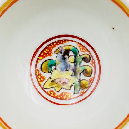 Nitten Special Selection and Hokuka Award Winner, Nitten Councillor, Seiko Kitade - Iroe Kinsai Kachomon Sake Cup - Contemporary Kutani Ware's Pinnacle of Saidei Iroe Craft - One of a Kind #234