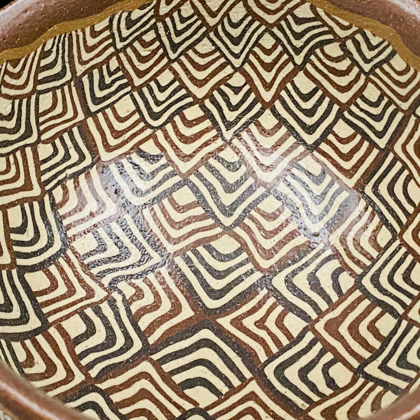日本美展评议员 日本现代工艺美术家协会副理事长 加藤 釥（Kato Sho）作品 现代工艺最高峰作品 泥彩加饰 线刻镶嵌 茶碗 威士忌杯 #306