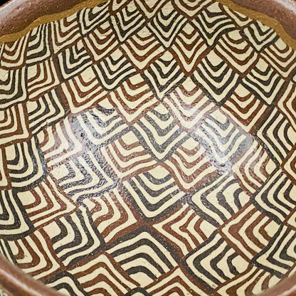 日本美展评议员 日本现代工艺美术家协会副理事长 加藤 釥（Kato Sho）作品 现代工艺最高峰作品 泥彩加饰 线刻镶嵌 茶碗 威士忌杯 #306