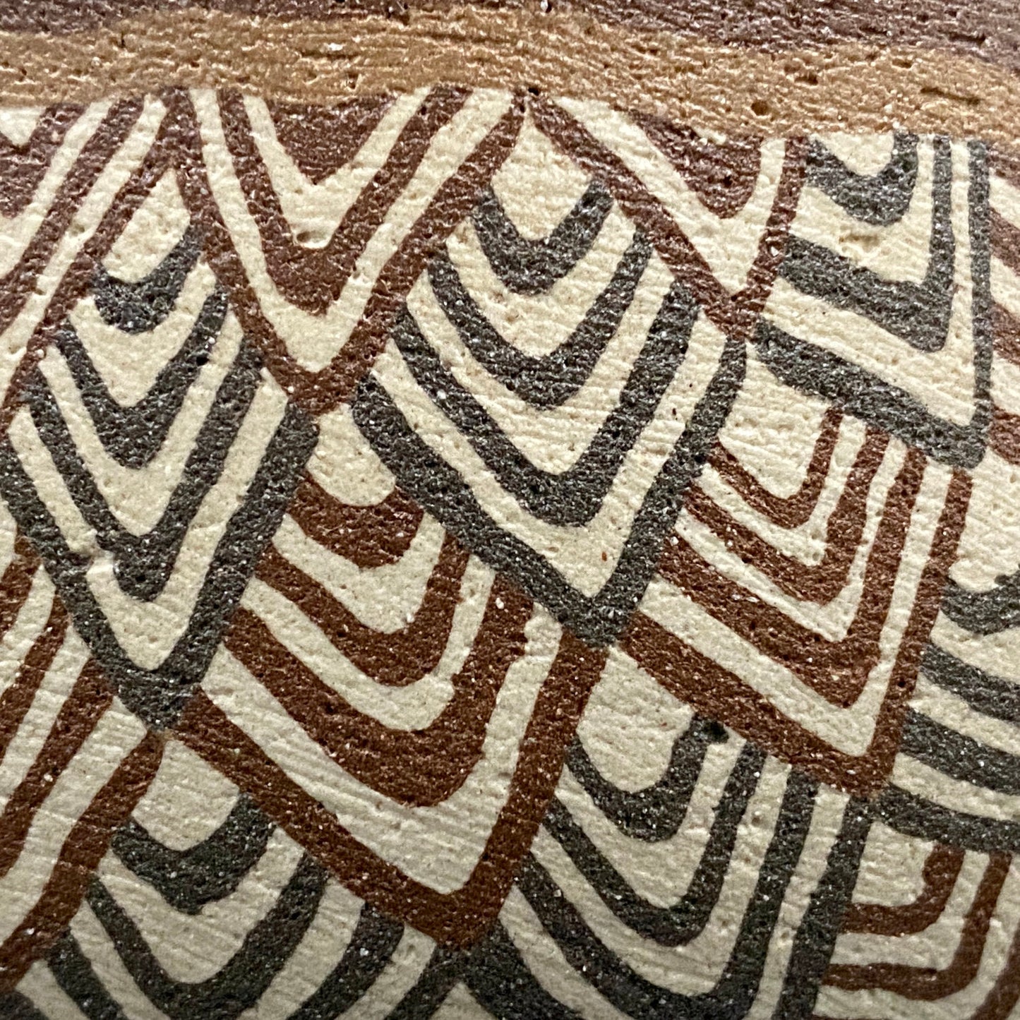 日本美展评议员 日本现代工艺美术家协会副理事长 加藤 釥（Kato Sho）作品 现代工艺最高峰作品 泥彩加饰 线刻镶嵌 茶碗 威士忌杯 #306