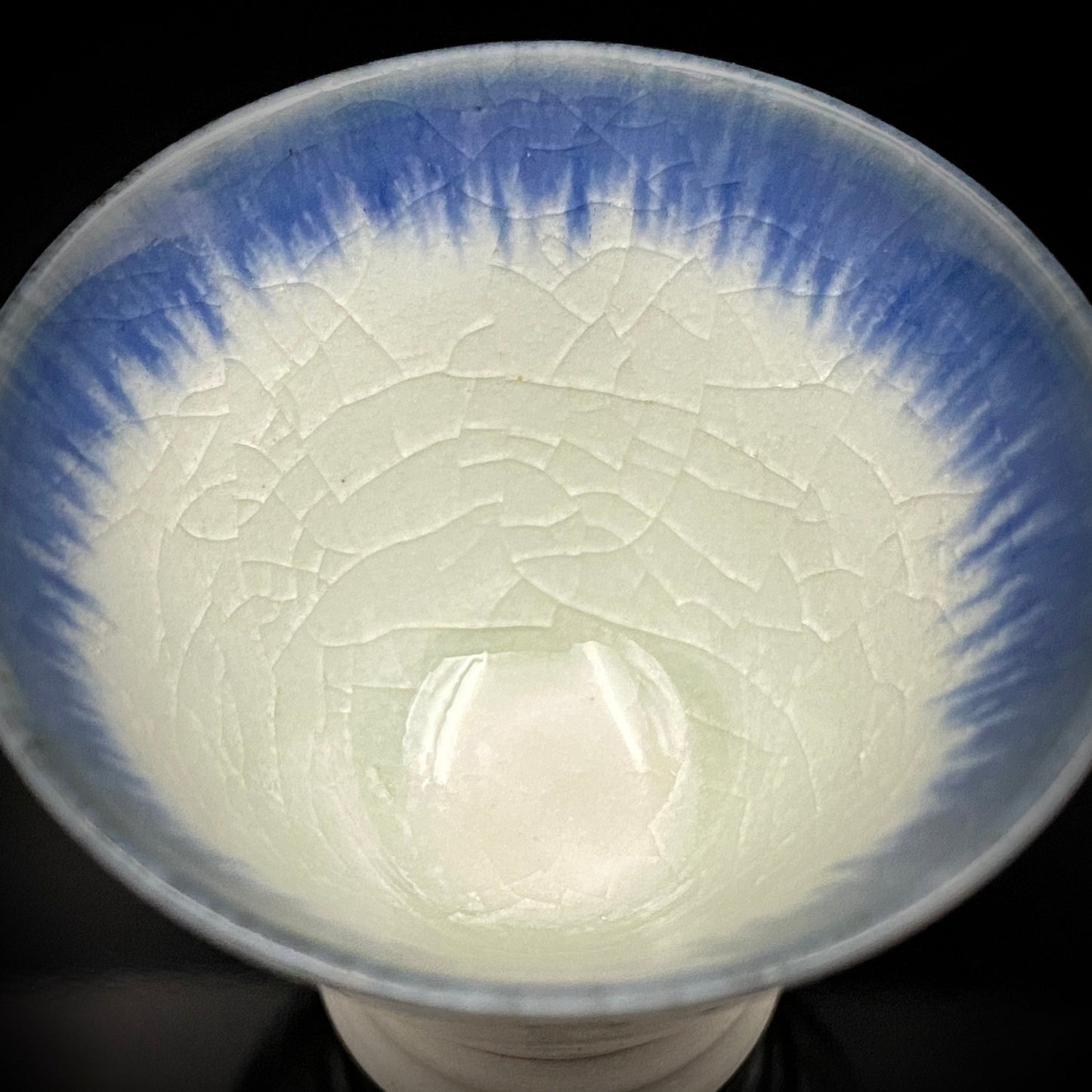 加藤 良高 作 幸巳（さきみ）の盃 雨降り文 陶器グラス ショットグラス #13