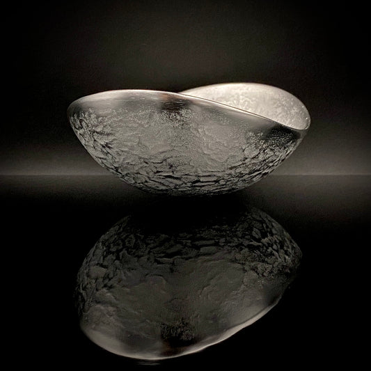 人間国宝 北村 眞一 作 鋳金 ゆらぎ小鉢（小皿）おつまみ皿として愉しむ金工工芸品 #285