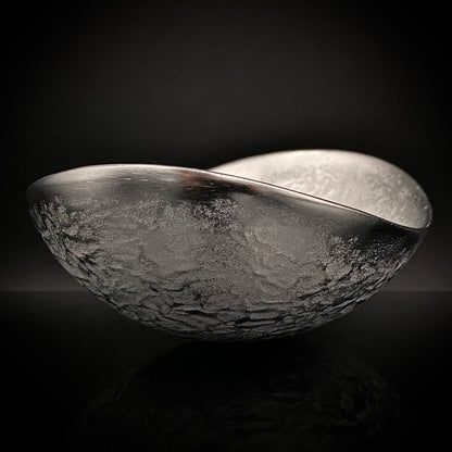 人間国宝 北村 眞一 作 鋳金 ゆらぎ小鉢（小皿）おつまみ皿として愉しむ金工工芸品 #285