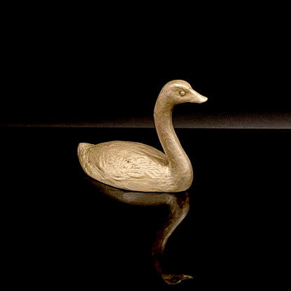 人間国宝 北村眞一氏の父、北村 一朗 作 金属工芸 栓抜き 『白鳥』 #251