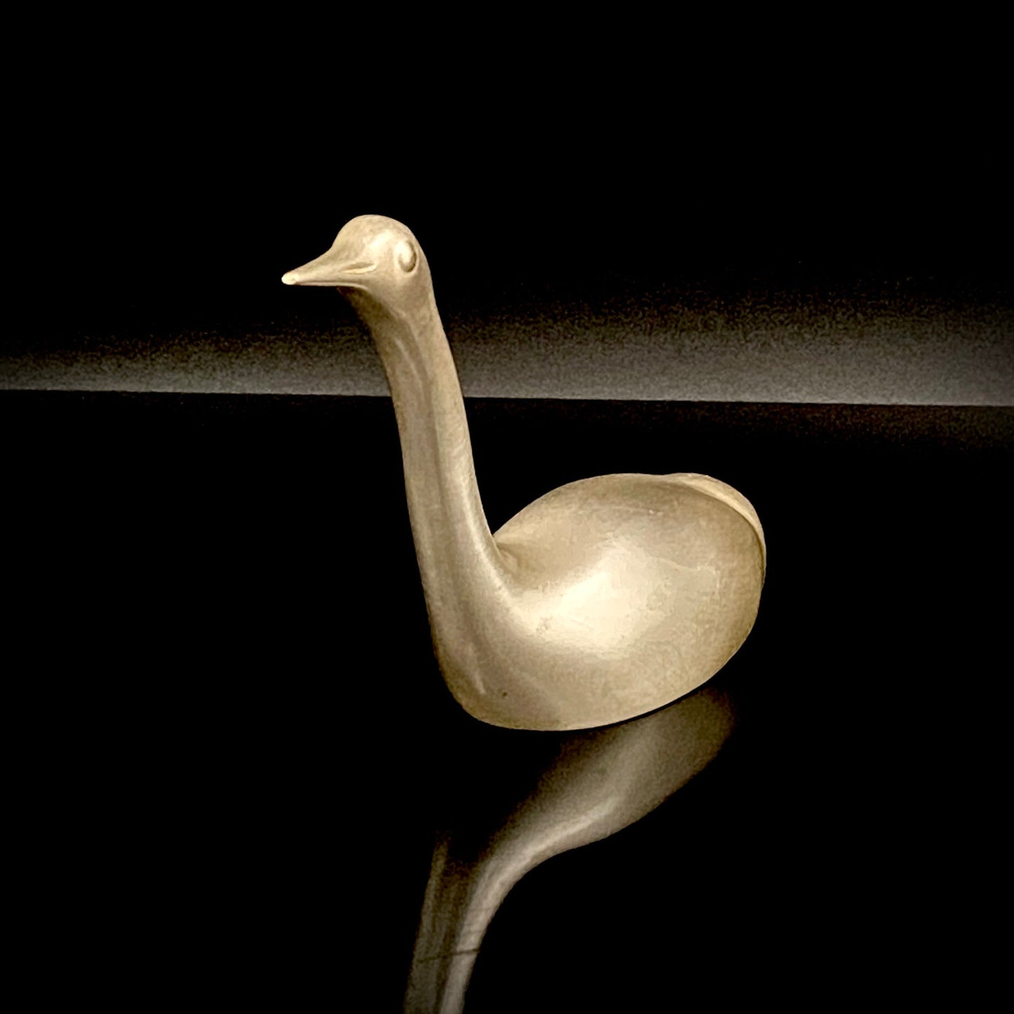 人間国宝 北村眞一氏の父、北村 一朗 作 金属工芸 栓抜き 『鶴』#230
