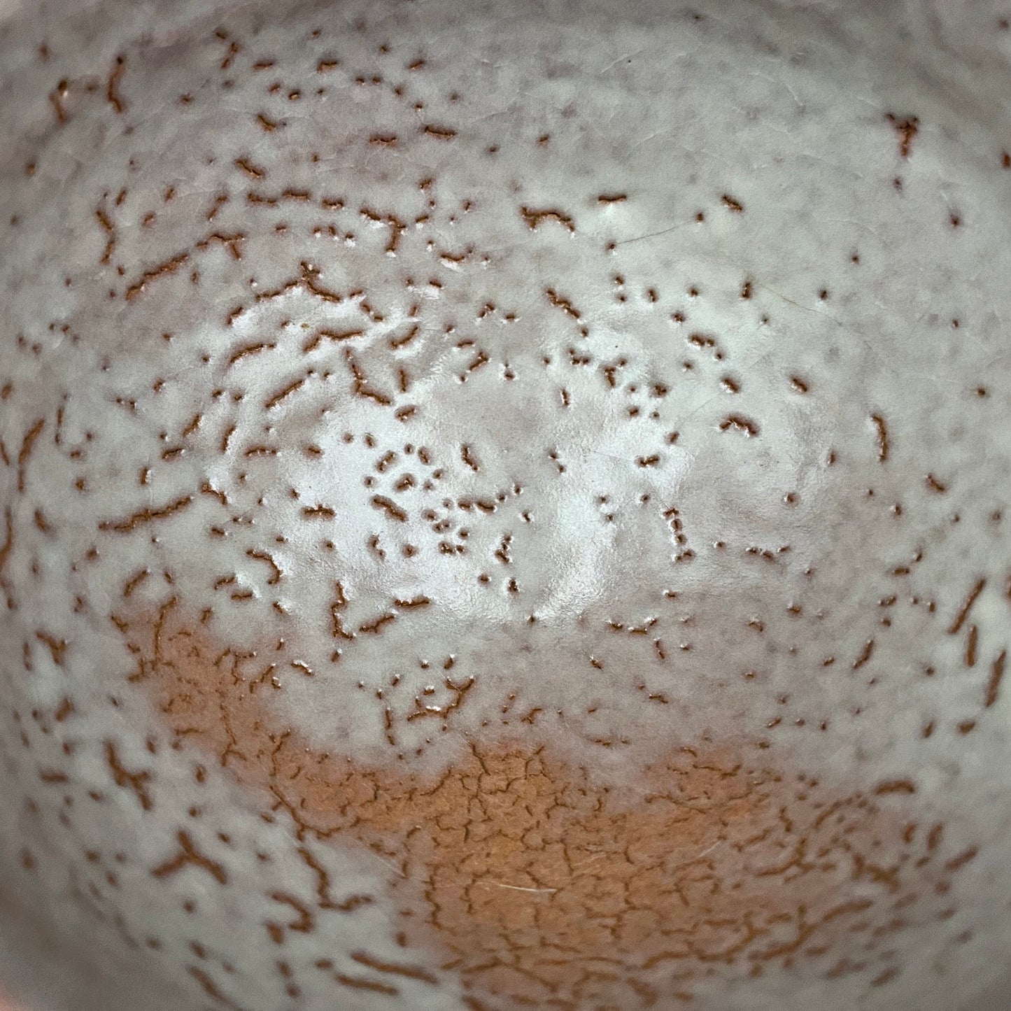 Purchased by Former Prime Ministers of Japan: Master Isshin Morishima, Hagi Ware Katamigawari Tea Bowl with Loquat-Toned Base and Shirahagi Glaze, Whisky Rock Glass-Style Sake Vessel #300