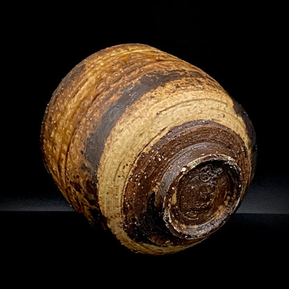 Prize Winner of the Minister of Education Award, Artist Permanently Collected in the Museum of Fine Arts, Boston - Mitsuo Kano: Iron-painted Hakeme Cylindrical Teabowl / Rock Glass #307
