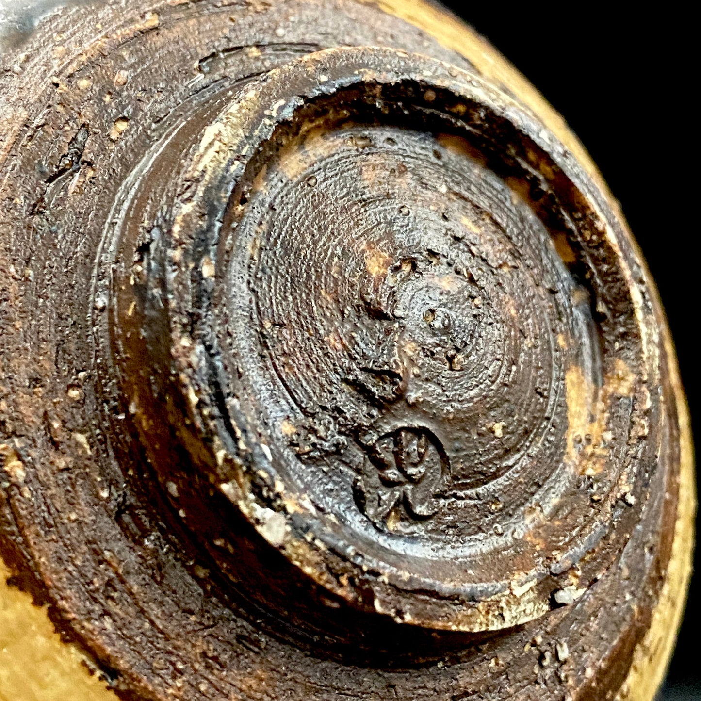 Prize Winner of the Minister of Education Award, Artist Permanently Collected in the Museum of Fine Arts, Boston - Mitsuo Kano: Iron-painted Hakeme Cylindrical Teabowl / Rock Glass #307