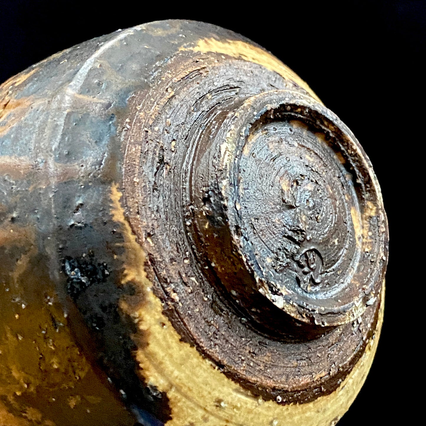 Prize Winner of the Minister of Education Award, Artist Permanently Collected in the Museum of Fine Arts, Boston - Mitsuo Kano: Iron-painted Hakeme Cylindrical Teabowl / Rock Glass #307