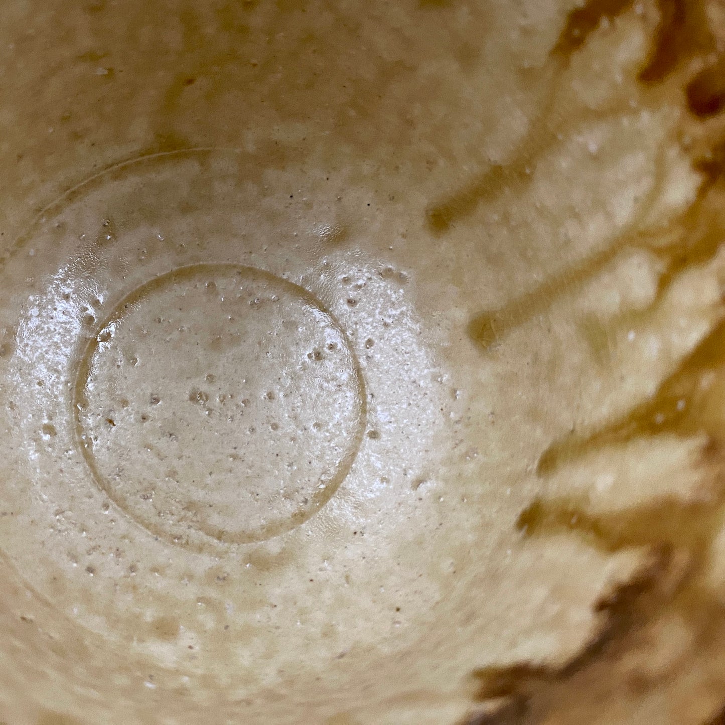 Prize Winner of the Minister of Education Award, Artist Permanently Collected in the Museum of Fine Arts, Boston - Mitsuo Kano: Iron-painted Hakeme Cylindrical Teabowl / Rock Glass #307