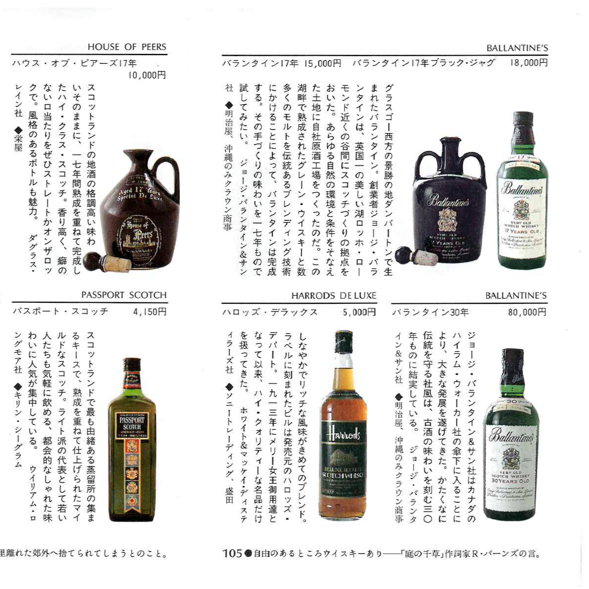 THE WHISKY 琥珀色のワールド・カタログ（新潮文庫）バッカス・コレクターズ編 (状態：良い)