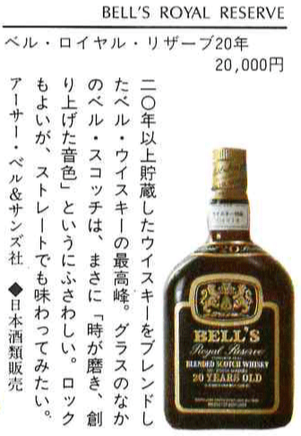 1980年代流通、BELL`S（ベルズ）Royal Reserve 20年、750ml、43% #51