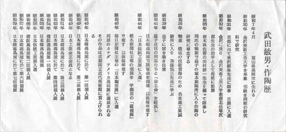 伝統工芸展受賞作家 武田 敏男 作 彩釉 ガマの穂 徳田八十吉師事 ロックグラス 1点 #223