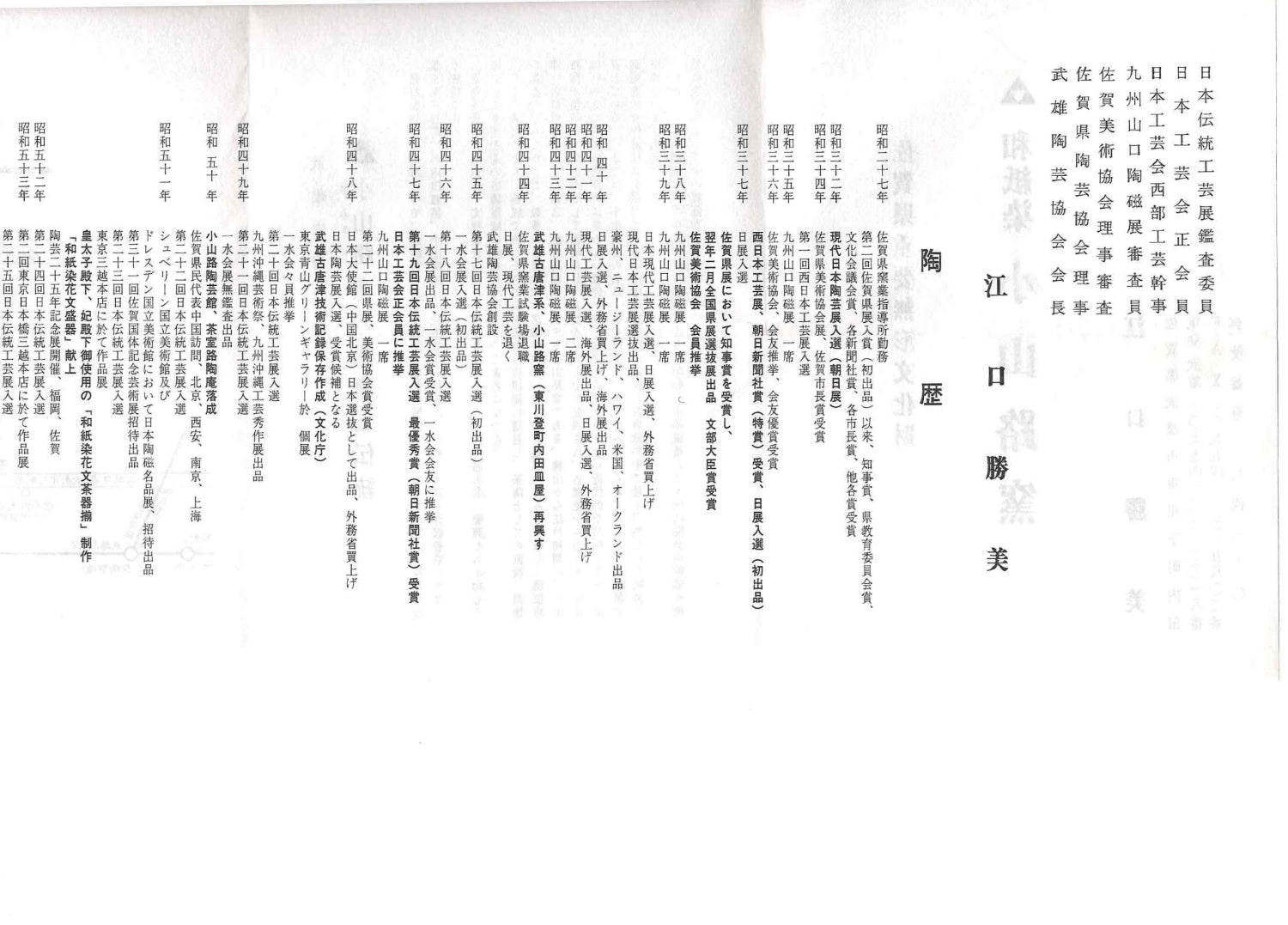 江口勝美 和紙染花文